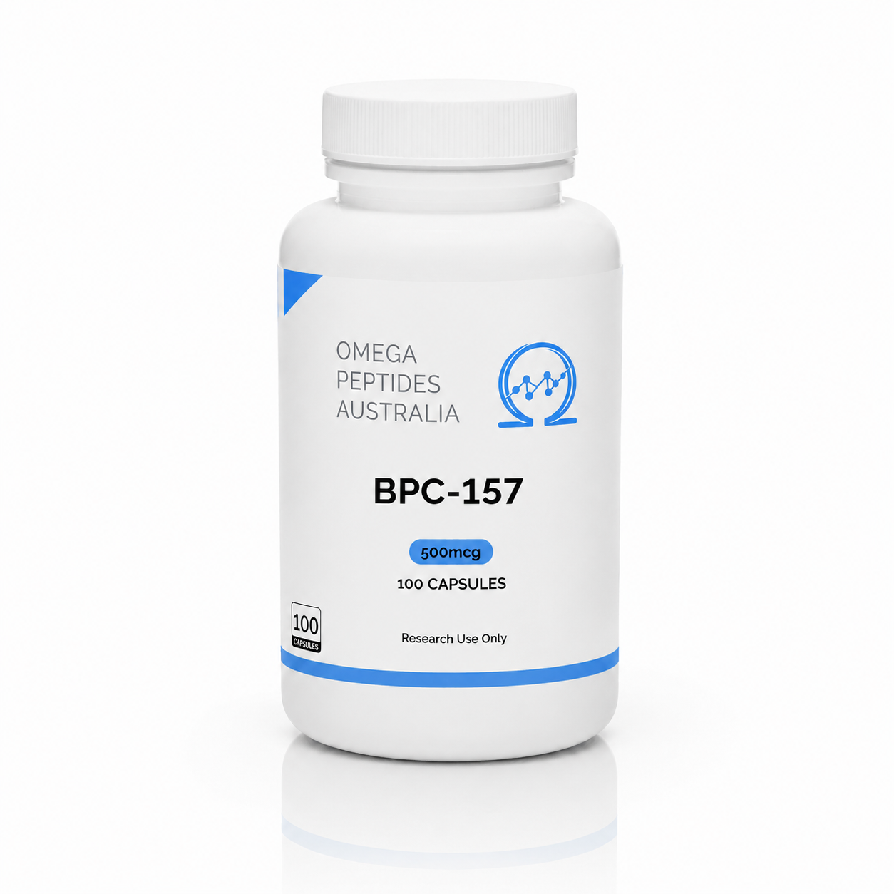 BPC-157 500mcg Capsules 100 Capsules Research Compound Omega Peptides Australia