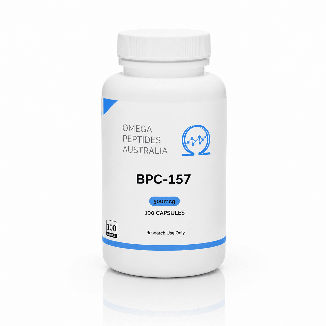 BPC-157 500mcg Capsules 100 Capsules Research Compound Omega Peptides Australia