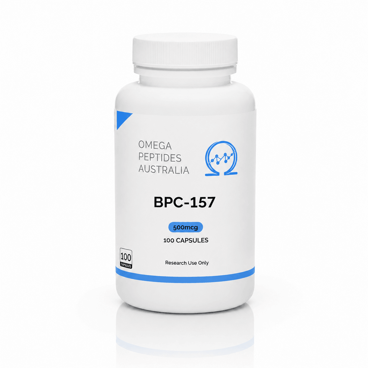 BPC-157 500mcg Capsules 100 Capsules Research Compound Omega Peptides Australia