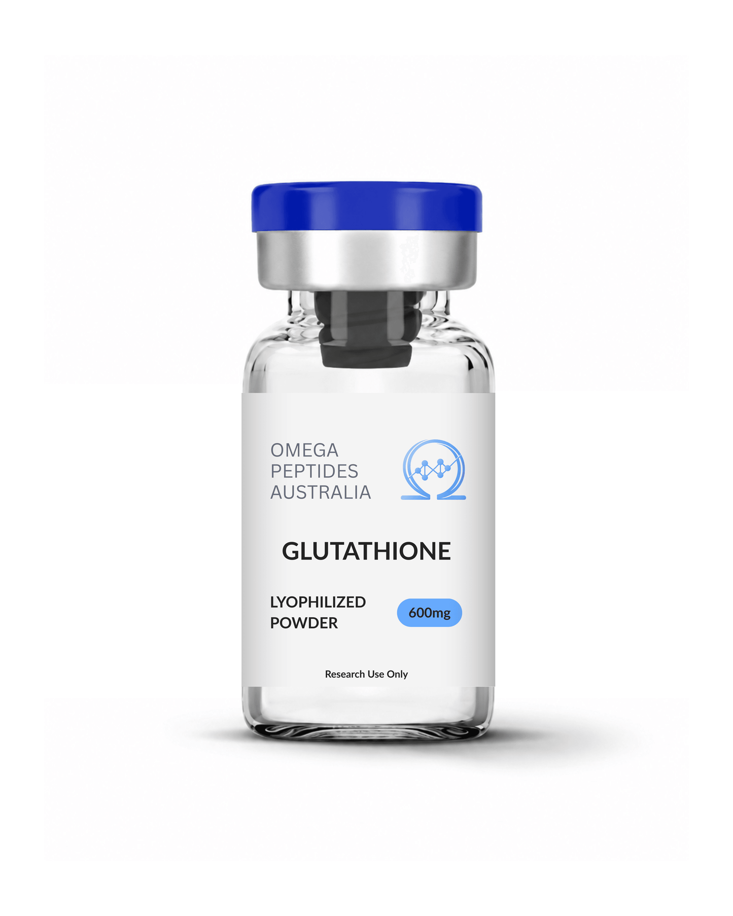 Glutathione_600mg_vial_lyophilized_powder_Australia_COA_verified - Omega Peptides Australia