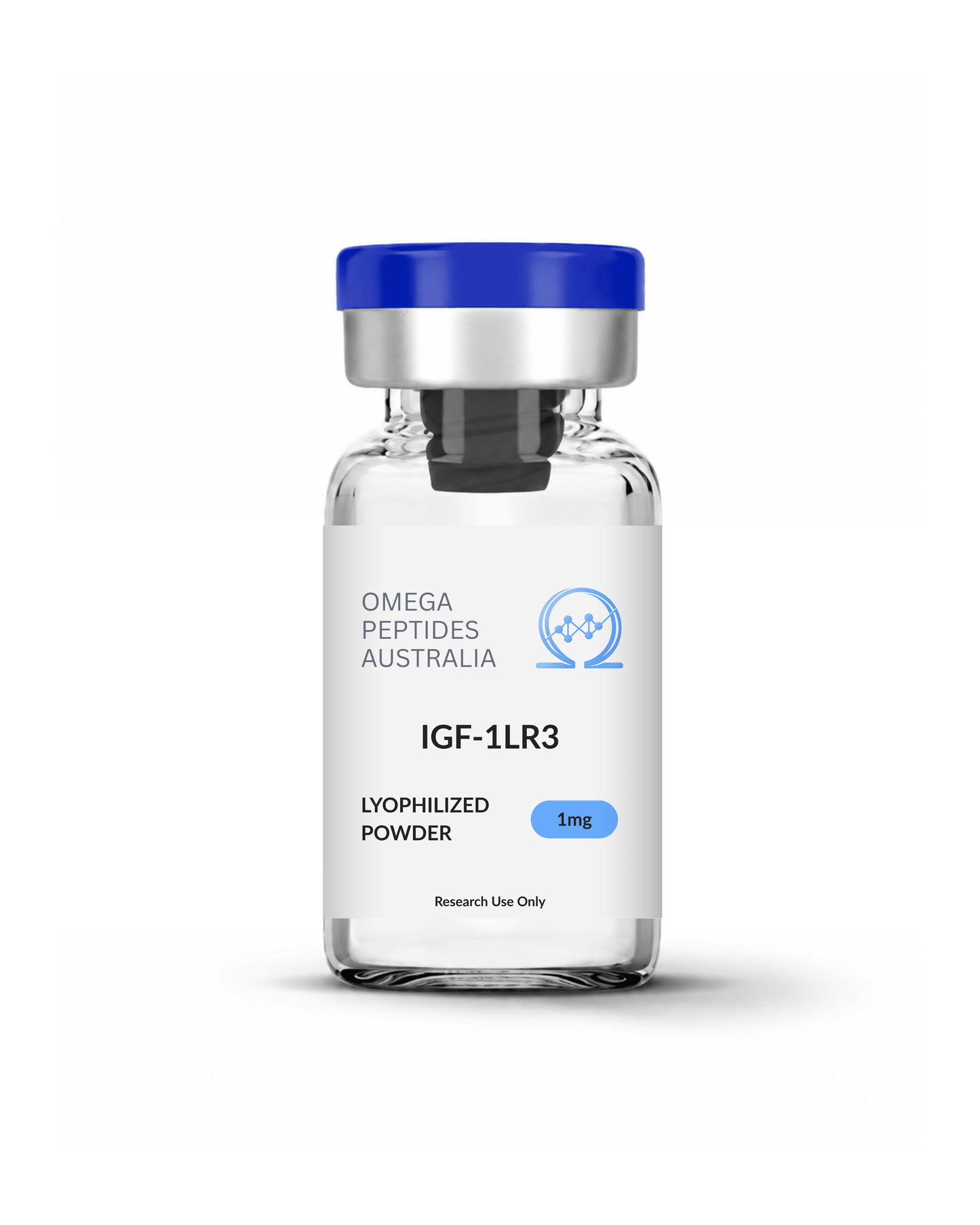 IGF-1LR3_10mg_peptide_vial_lyophilized_powder_Australia_COA_verified - Omega Peptides Australia