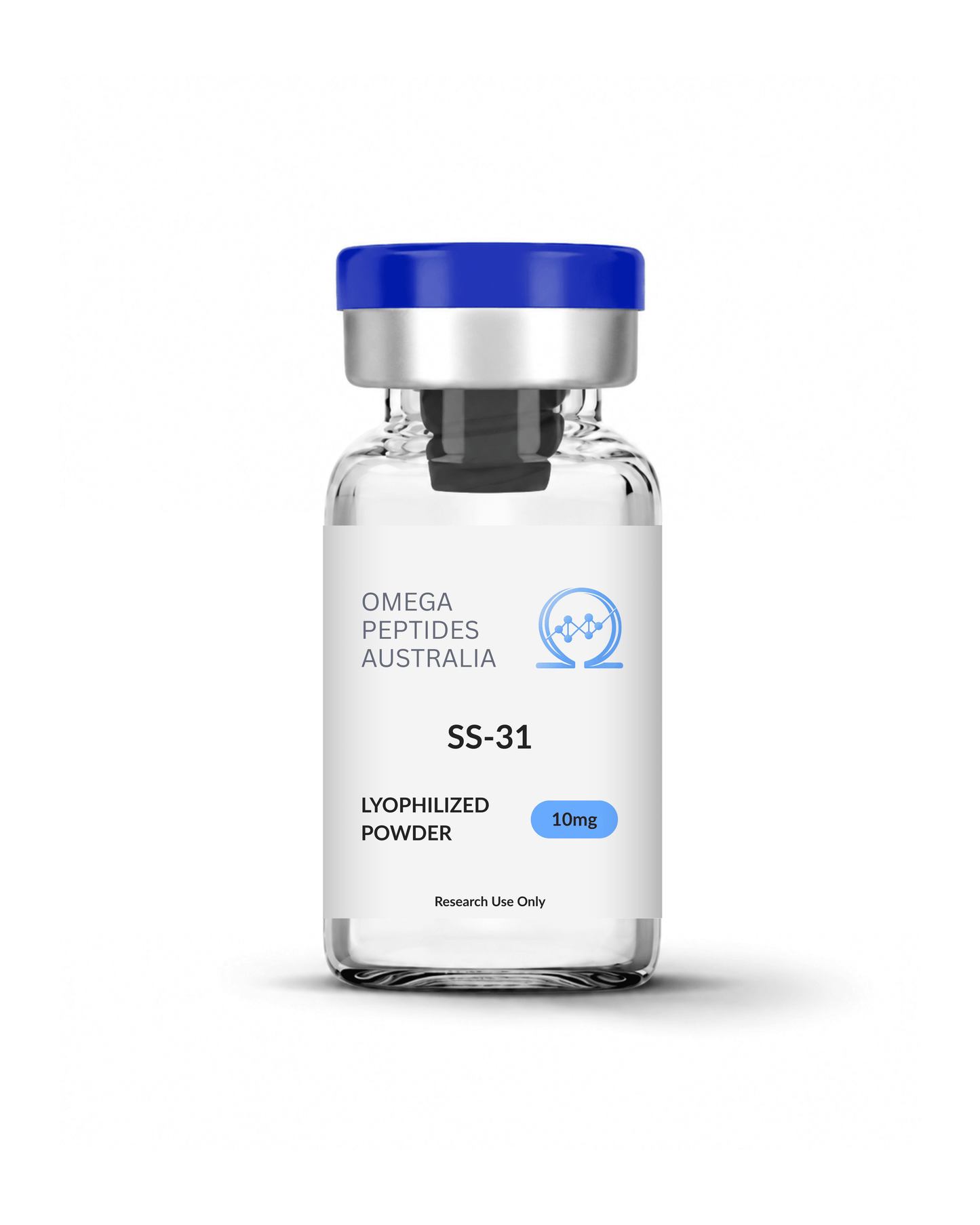 SS-31_10mg_peptide_vial_lyophilized_powder_Australia_COA_verified - Omega Peptides Australia