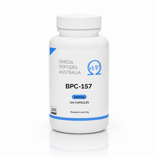 BPC-157 500mcg Capsules 100 Capsules Research Compound Omega Peptides Australia