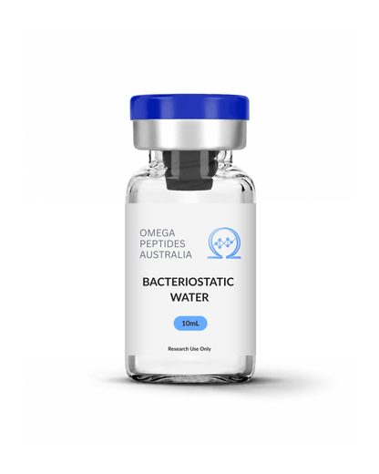 Bacteriostatic_water_vial_10ml_sterile_solution_Australia. - Omega Peptides Australia