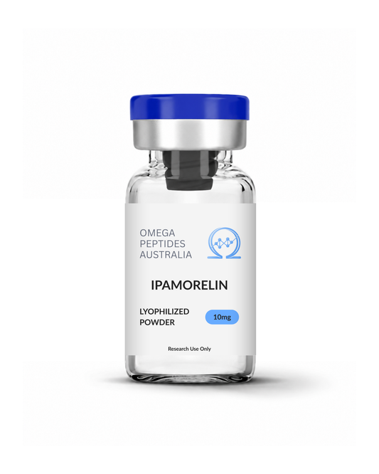 Ipamorelin 10mg peptide vial lyophilized powder Australia COA verified
