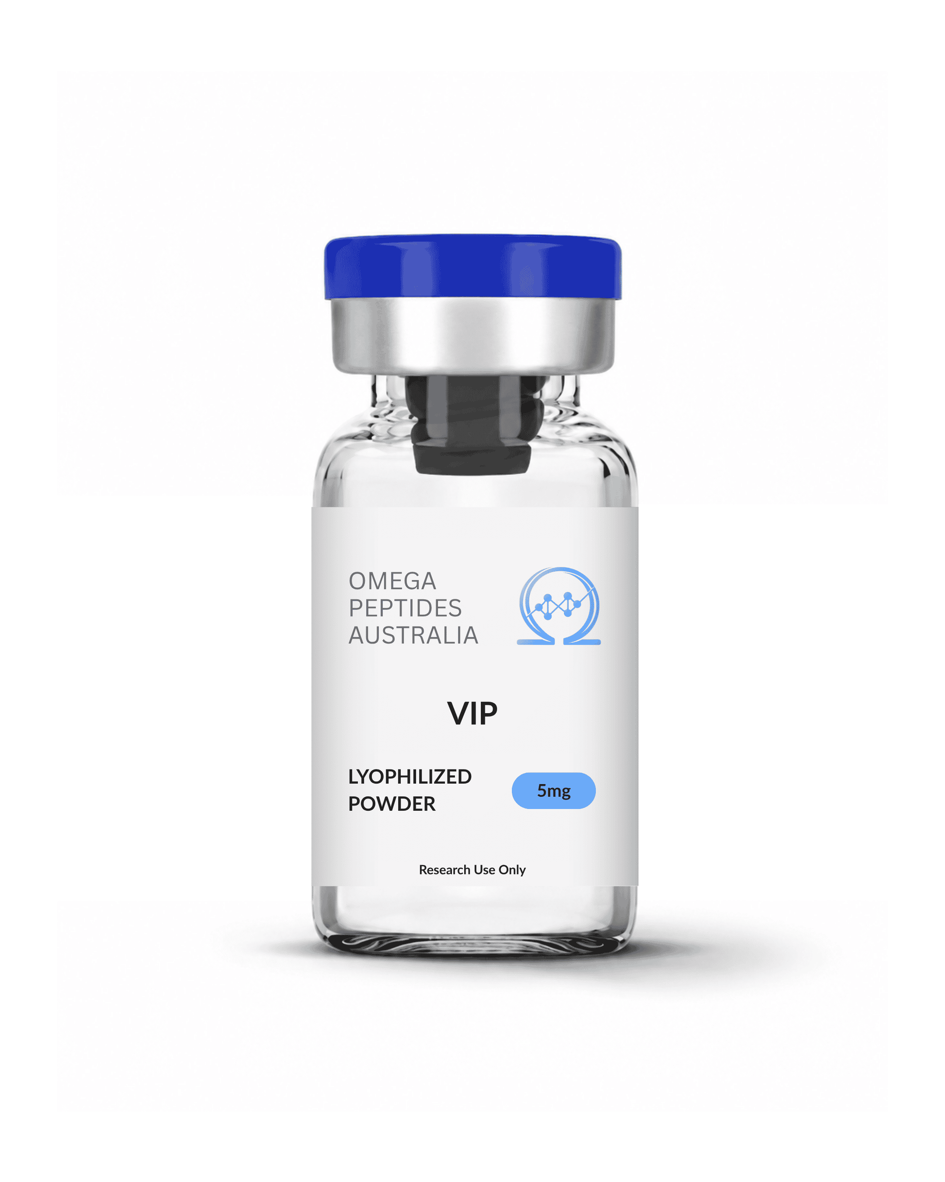 VIP peptide 5mg vial - Vasoactive Intestinal Peptide lyophilised powder, Omega Peptides Australia