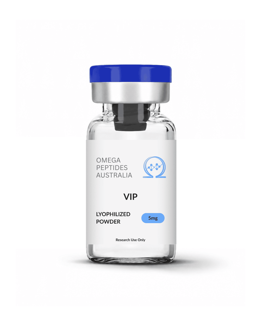 VIP peptide 5mg vial - Vasoactive Intestinal Peptide lyophilised powder, Omega Peptides Australia